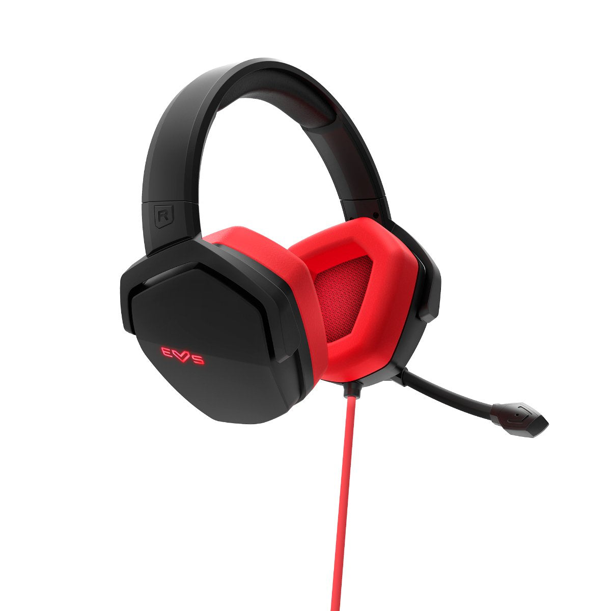 Auricular + Mic Energy Gaming Esg 4 Surround 7.1 Usb Black/Red