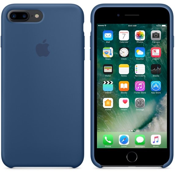 Apple Case Iphone 7 Plus Silicone Case Ocean Blue Mmqx2zm-A