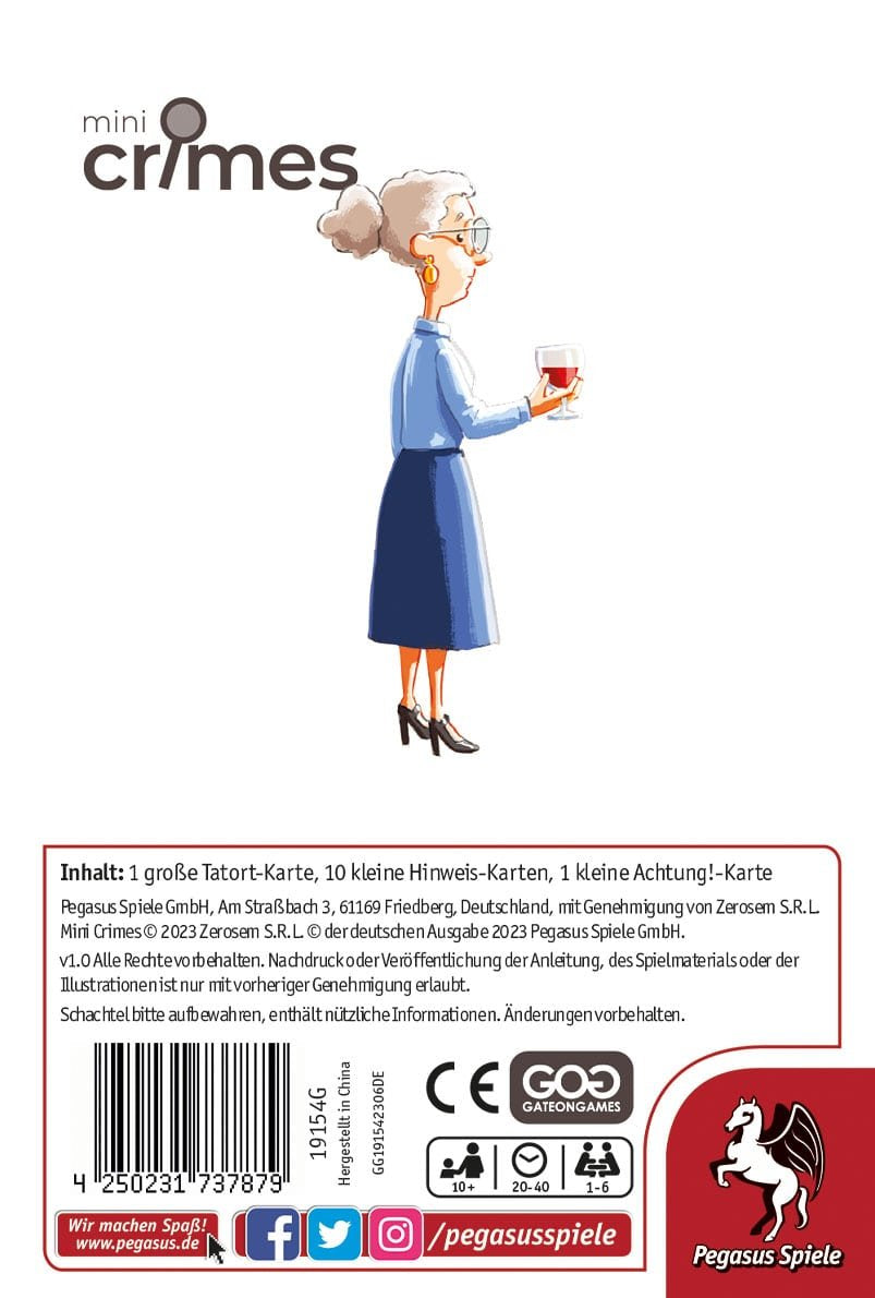 Pegasus Minicrimes: Lazos Familiares, Juego De Rompecabezas 19154g