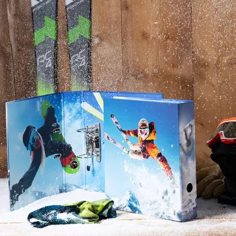 Carpeta Herma A4 De Cartón Deportes De Invierno