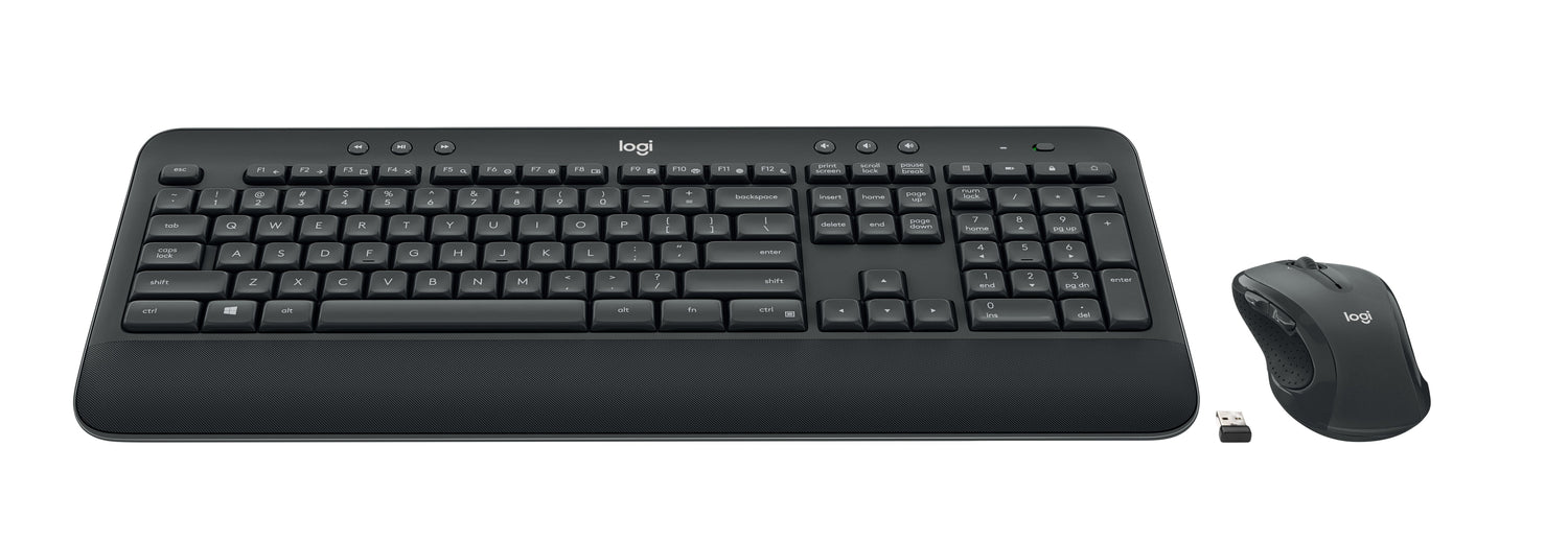 Teclado Alemán Logitech Mk545 Advanced Wireless Combo Ratón Incluido Usb Qwertz Negro
