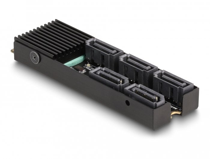 Delock Convertidor M.2 2280 Key B+M Macho A 5 X Sata Con Kühlkörper