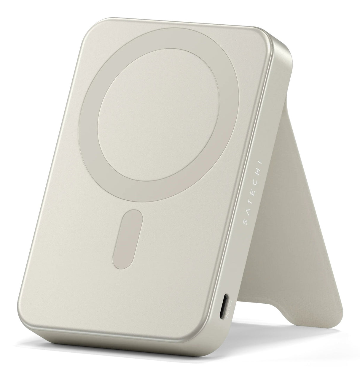 Satechi St-B10q2sw Batería Externa 10000 Mah Cargador Inalámbrico Arena