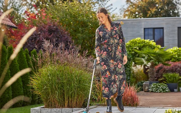 Pinza Gardena 4en1 Gris/Turquesa, Función De Agarre Y Recogida 11700-20