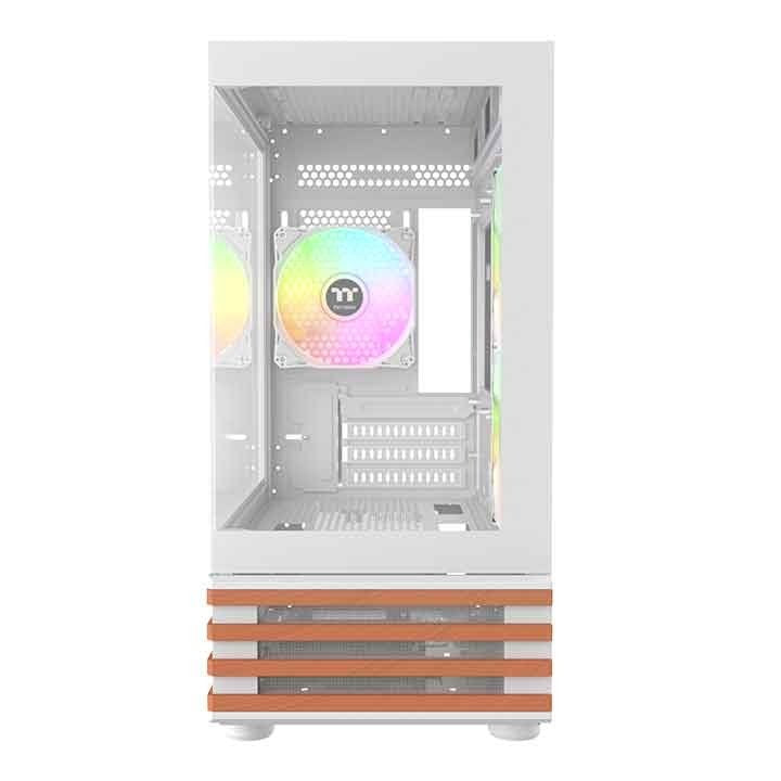 Thermaltake View 170 Ws Argb (Blanco/Holz, Tempered Glass X 2, Holz-Struktur) Ca-1z4-00m6wn-Ws