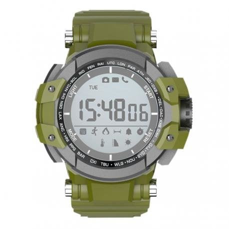 Reloj Deportivo Verde Billow Xs15gr Pantalla 2.8cm Bt 4.0 Sumergible Ip68 Avisador Llamadas Mensajes Compatible Android Ios Pila Cr2450