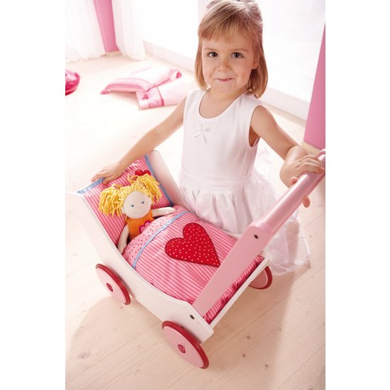 Cochecito De Muñecas Haba Corazones 950