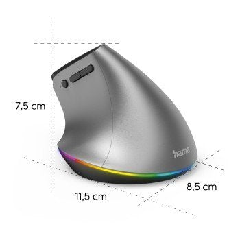 EAN 4047443499073 - Hama 00182691 ratón Oficina mano derecha RF Wireless + Bluetooth Óptico 2400 DPI imagen 2