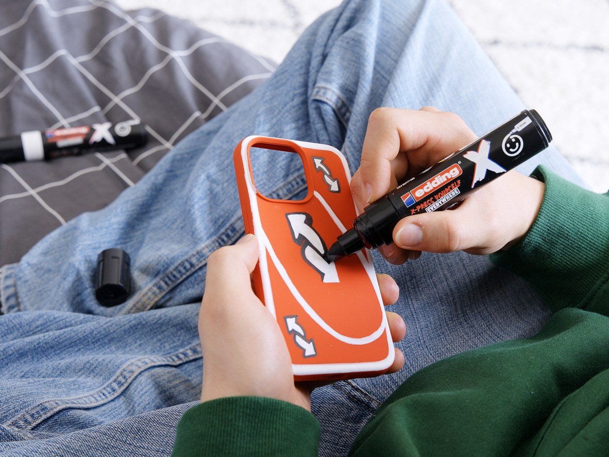 Edding X 6900 Pack De 2 Rotuladores Multisuperficie Permanentes De Tinta Opaca - Punta Biselada Con Trazo 2-10mm -