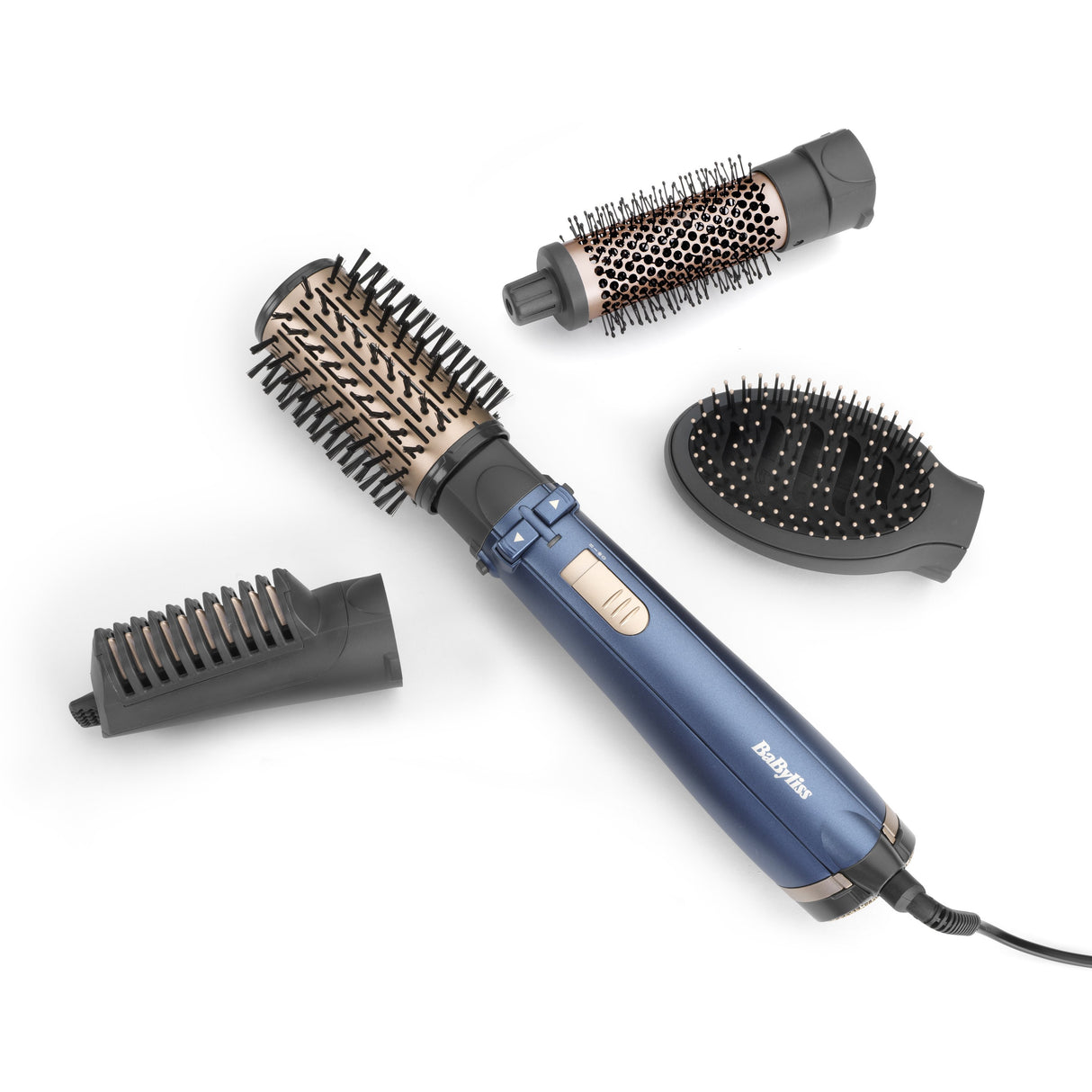 EAN 3030050185812 - BaByliss AS965E Utensilio de peinado Cepillo de aire caliente Caliente Oro, Verde azulado 1000 W 2,5 m imagen 10