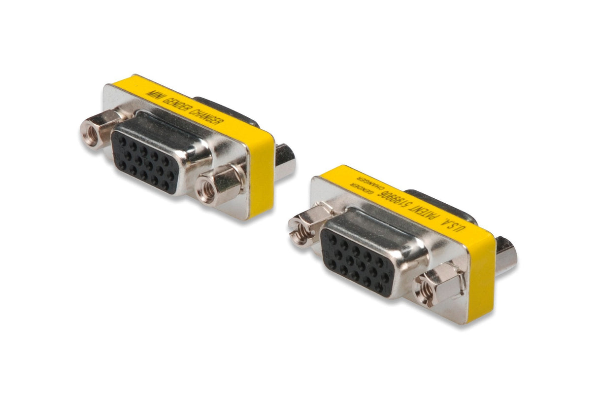 EAN 4016032319689 - Digitus AK-610512-000-I cambiador de género para cable D-Sub Acero inoxidable, Amarillo imagen 1