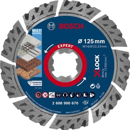 EAN 4059952540054 - Bosch EXPERT MULTIMATERIAL X-LOCK Corte del disco imagen 1