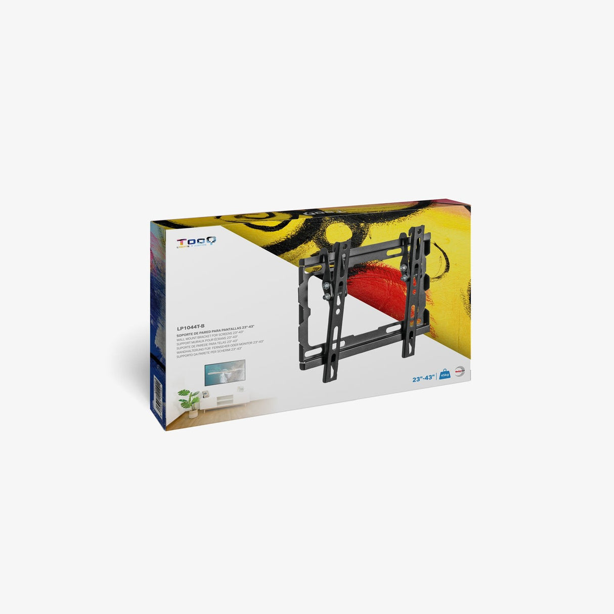 Tooq Soporte Fijo De Pared Para Tv De 23"-43" Inclinable - Peso Max 45kg - Vesa 200x200mm