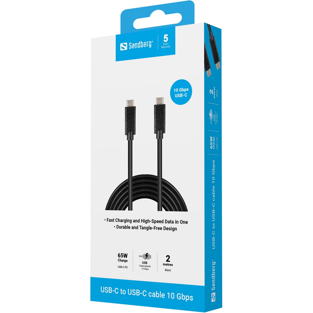 Sandberg Cable Usb-C > Usb-C Usb 3.1 Gen.2 2m Negro