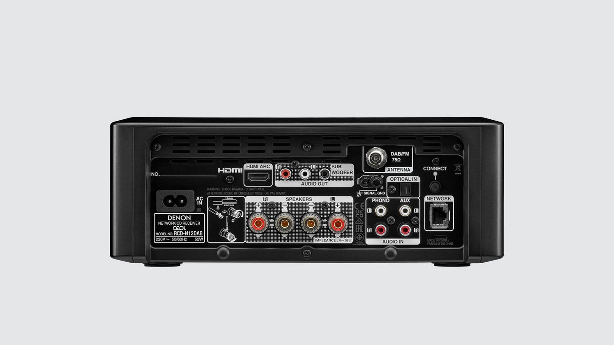 Denon Ceol N12dab Black Minicadena 2x65w Con Altavoces