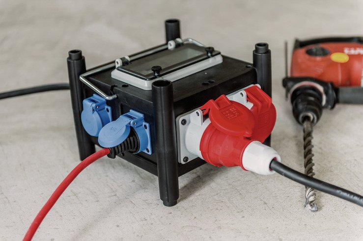 Brennenstuhl 1153690200 Base Múltiple 2 M 7 Salidas Ac Interior Negro, Azul, Rojo