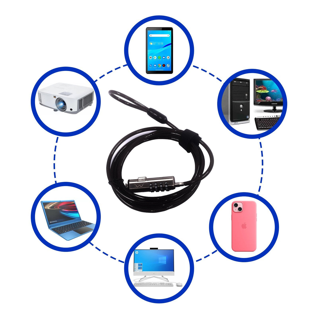 EAN 8052101433784 - Ewent EW1238 cable antirrobo Negro 1,8 m imagen 6