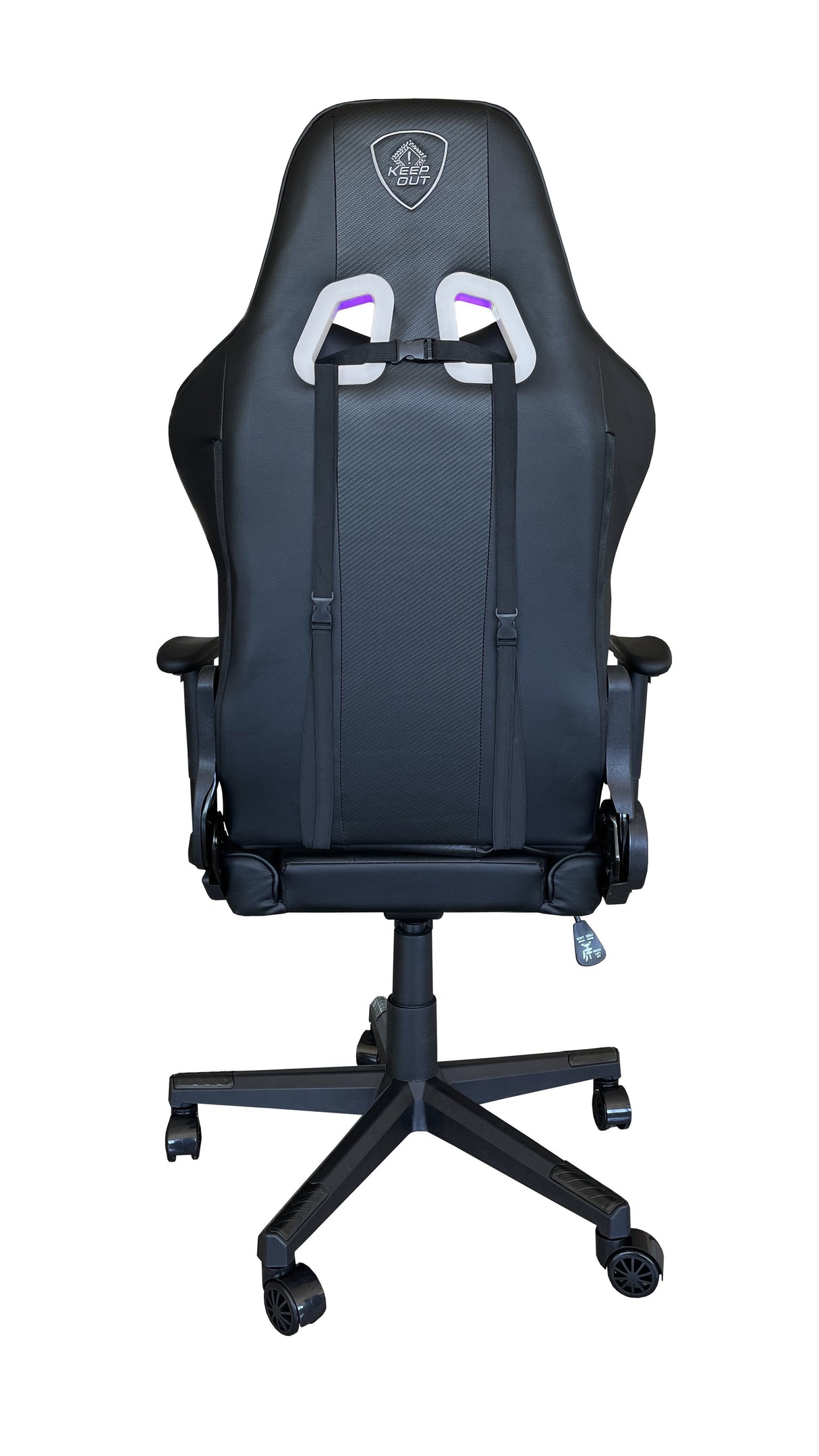 Silla Gaming Keepout Xspro-Racing Rgb Black Reposabrazos 2d/ Iluminacion Rgb Con Mando A Distancia/ Ruedas De Nylon/ Cojin Lumbar Y Cervical