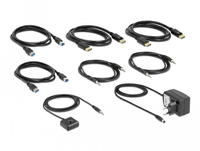 EAN 4043619114764 - DeLOCK 11476 interruptor KVM Negro imagen 2