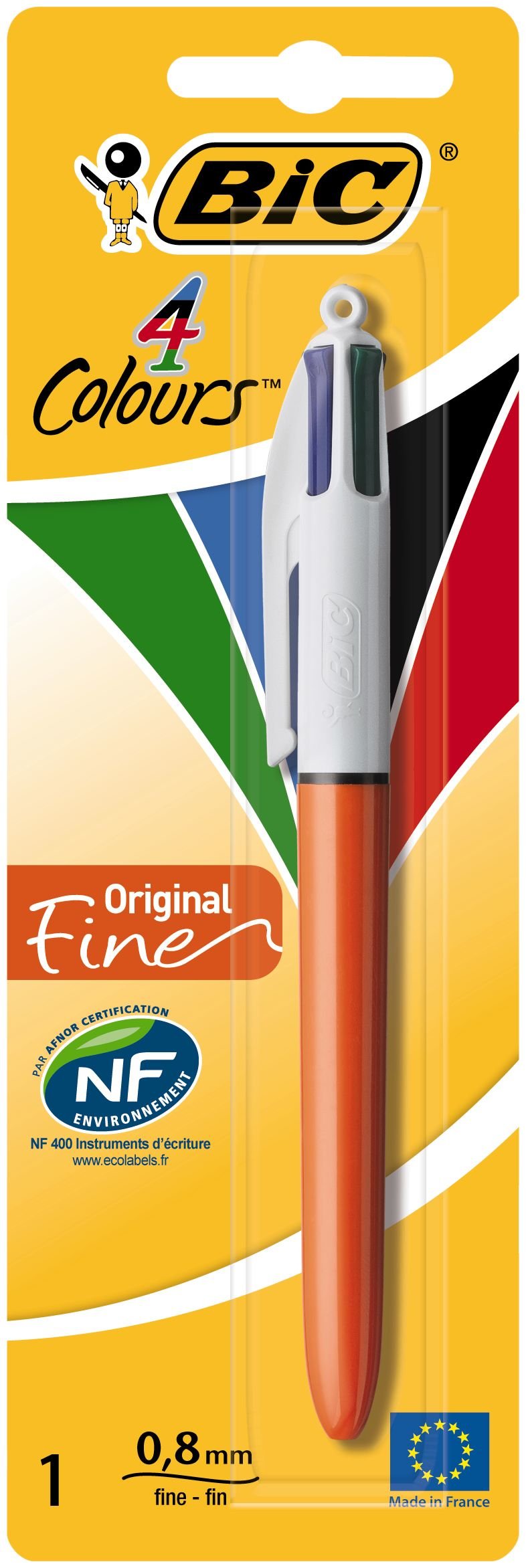 Bic 4 Colours Original Fine Boligrafo De Bola Retractil