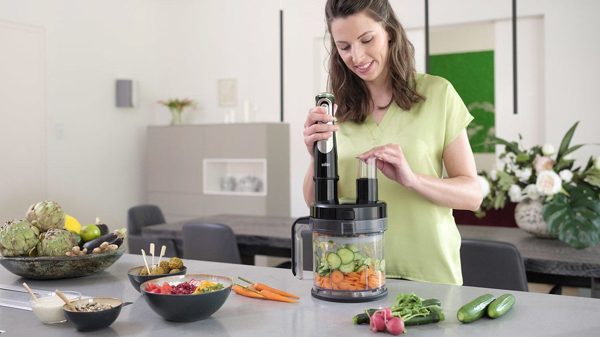 EAN 8021098775177 - Braun MultiQuick 9 MQ 9187XLI 0,6 L Batidora de inmersión 1200 W Negro, Acero inoxidable imagen 7