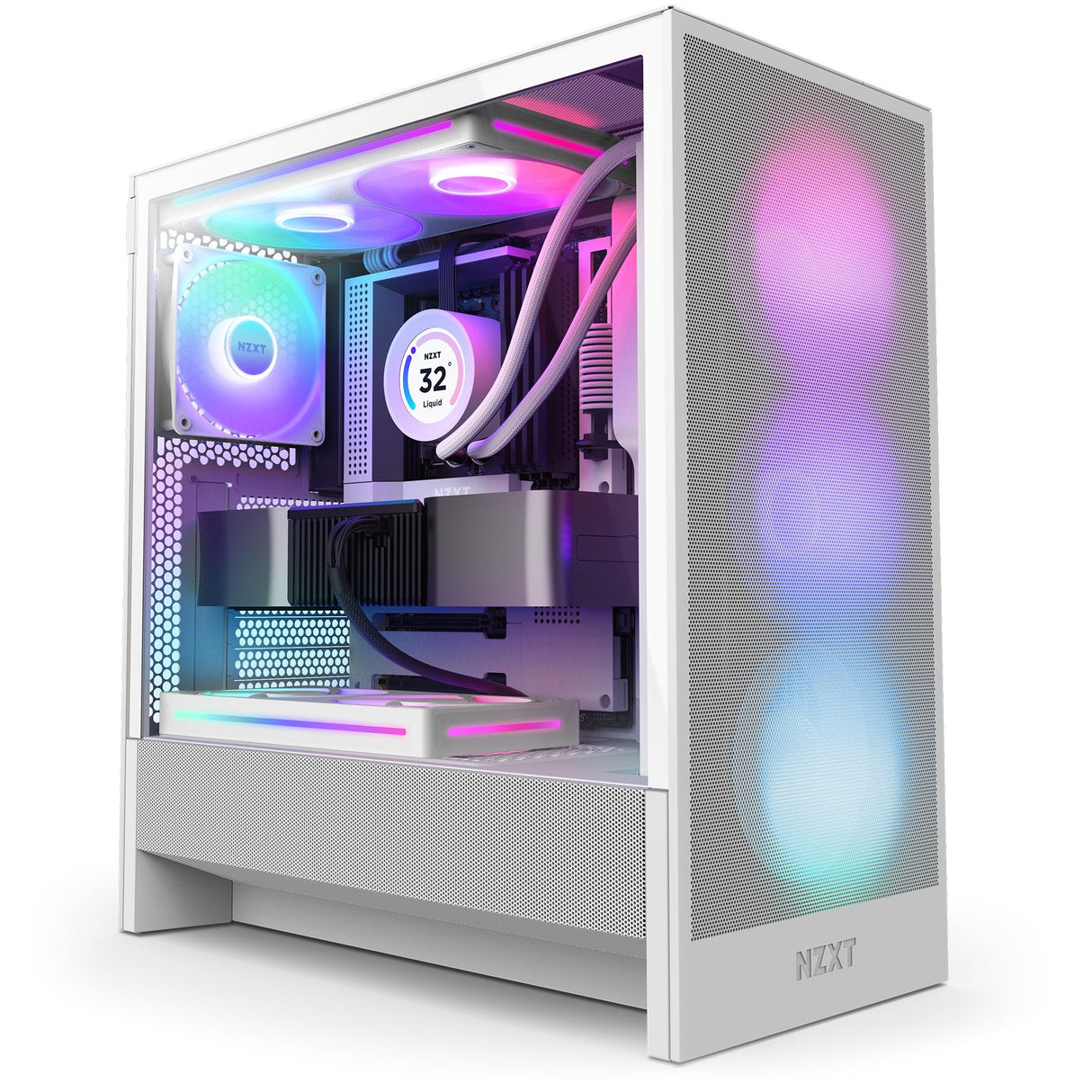 EAN 5056547205861 - NZXT H5 Flow RGB Midi Tower Blanco imagen 1