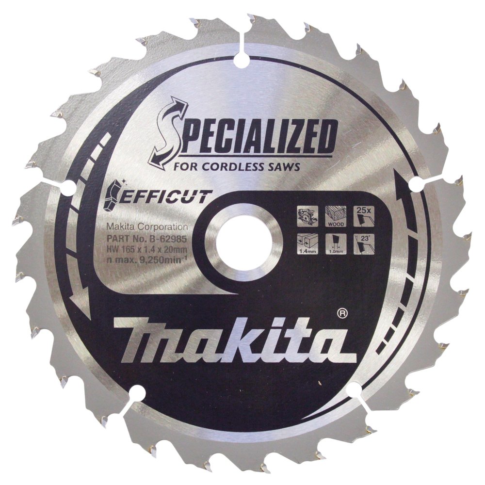 Makita B-62985 Hoja De Sierra Circular 165x20x25z