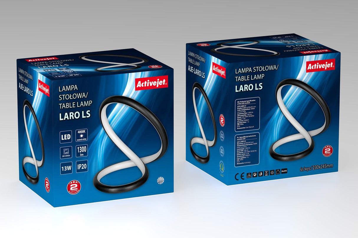 EAN 5901443123620 - Activejet AJE-LARO LS lámpara de mesa Negro imagen 4