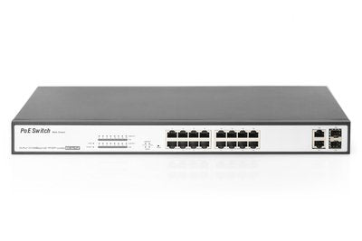 EAN 4016032451457 - Digitus DN-95312-1 switch Fast Ethernet (10/100) Energía sobre Ethernet (PoE) Negro, Plata imagen 3