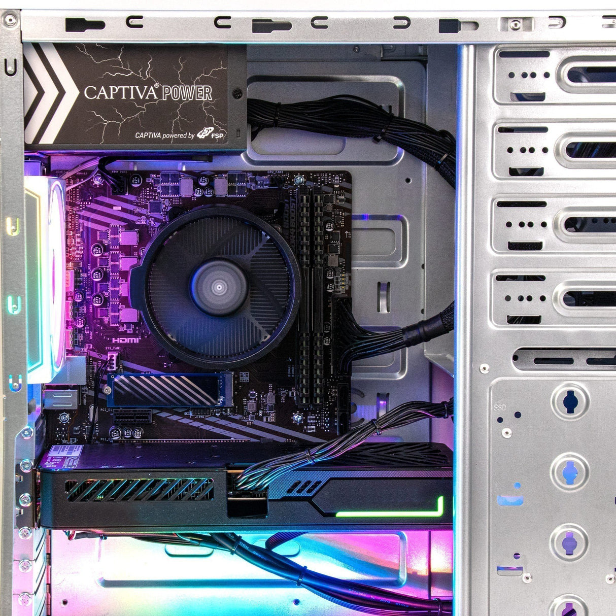 EAN 4046373929629 - CAPTIVA 92962 PCs/estación de trabajo AMD Ryzen™ 5 5500 16 GB DDR4-SDRAM 500 GB SSD NVIDIA GeForce RTX 50 imagen 4