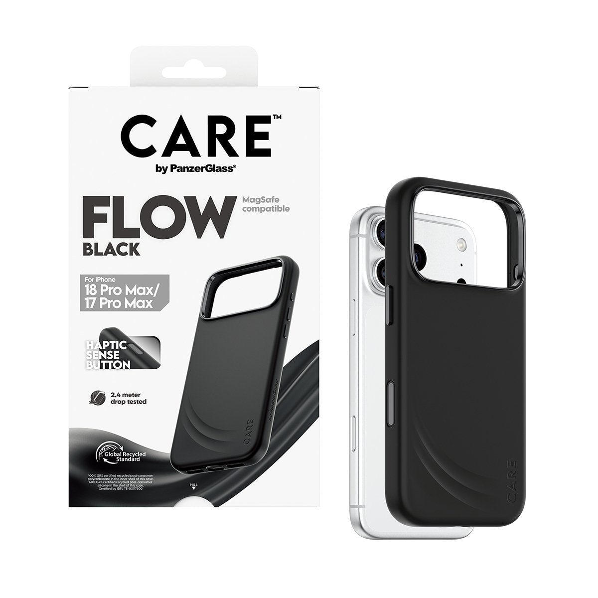 Care By Panzerglass Flow Case Negro M. Magsafe Iphone 17 Pro Max