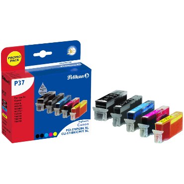 Cartucho Pelikan Canon P37 Pack De 5 Multipack Compatible