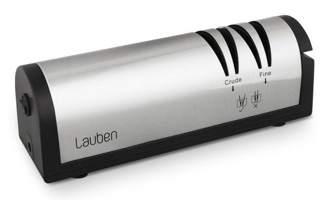 EAN 4260645681125 - Lauben LBKSMKS4700SA afilador de cuchillo Afilador de cuchillos eléctrico Negro, Acero inoxidable imagen 1