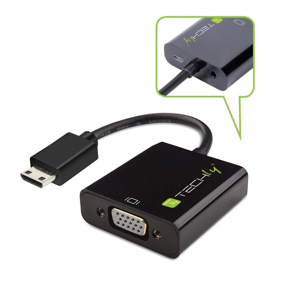 Techly Idata Hdmi-Vga-4 Adaptador Mini Hdmi C A Vga M/F