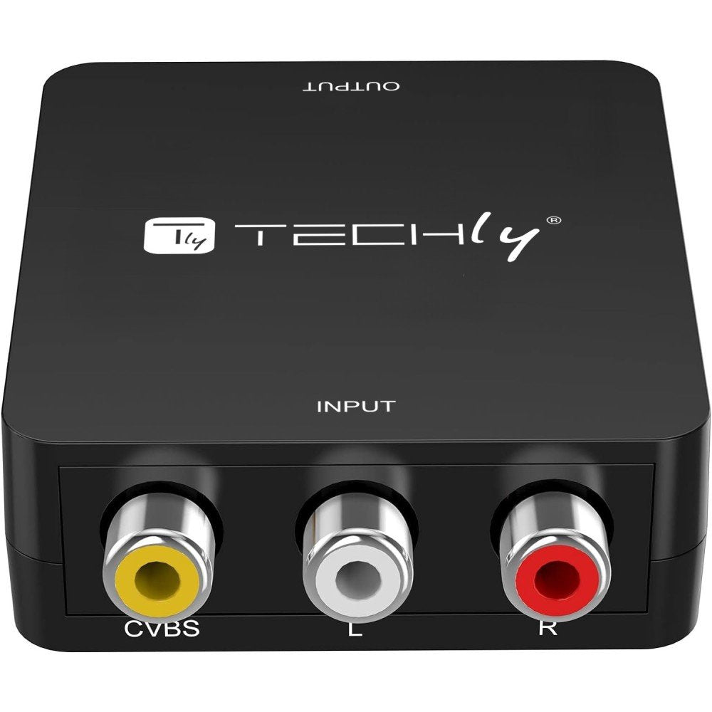 Techly Idata Spdif-6e3 Convertidor Av De Video Y Audio Compuesto 3x Rca A Hdmi 1080p