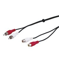 Rca Extension Cable, 10 M - 2x Rca Plug (Audio Left/Right) >