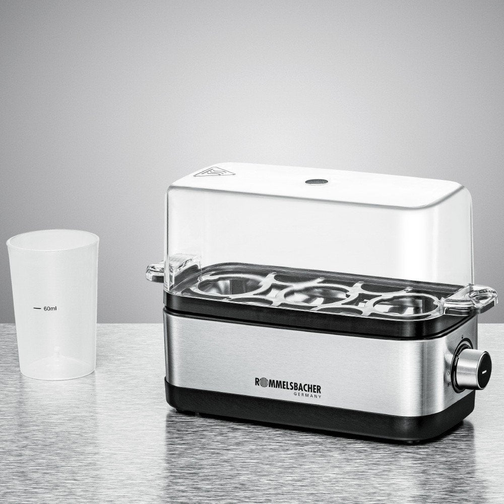 EAN 4001797859204 - Rommelsbacher ER 300 cuecehuevos 3 huevos 300 W Acero inoxidable, Transparente imagen 3
