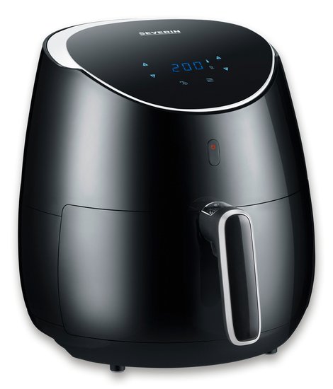 EAN 4008146029554 - Severin FR 2445 freidora Sencillo 5 L Independiente 2000 W Freidora de aire caliente Negro, Metálico, Pla imagen 1