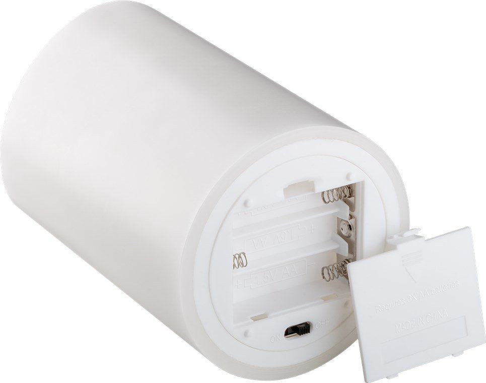 Vela Led De Cera Auténtica, Blanca, 10 X 15 Cm
Con Temporizador Y Cono De Llama 3d, Funciona Con Pilas, Luz Blanca Cálida