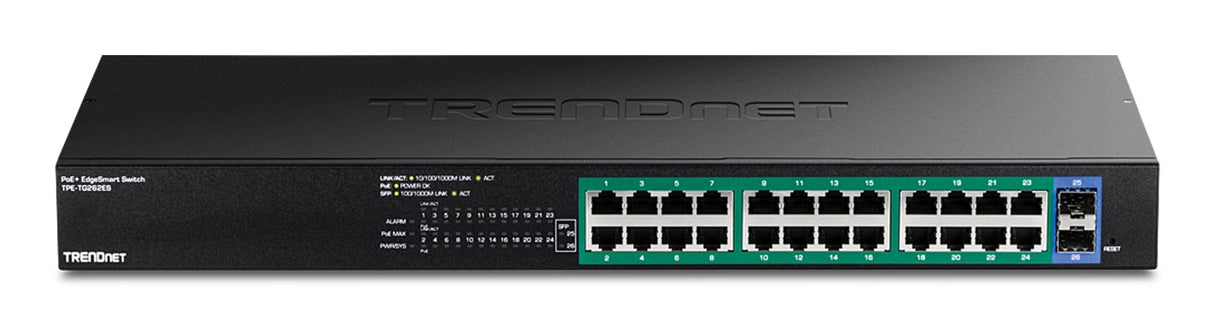 EAN 0710931162547 - Trendnet TPE-TG262ES switch Gestionado Gigabit Ethernet (10/100/1000) Energía sobre Ethernet (PoE) Negro imagen 2