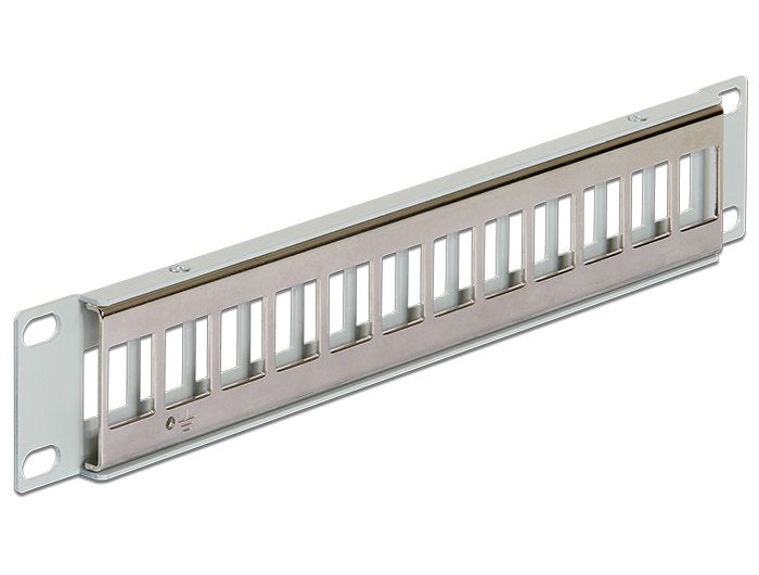 Delock 10? Keystone Patchpanel 12 Port Metal Gris