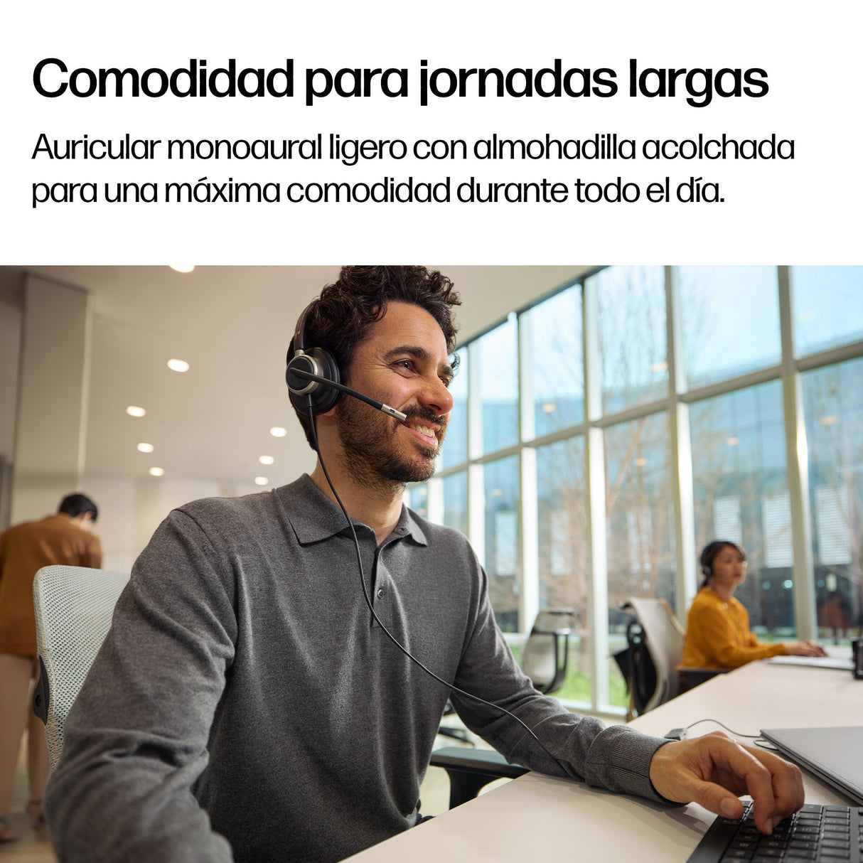 EAN 0199764365583 - HP Poly Mission 615 Monaural USB Wired Headset (Bulk) Alámbrico Diadema Oficina/Centro de llamadas USB Ty imagen 4