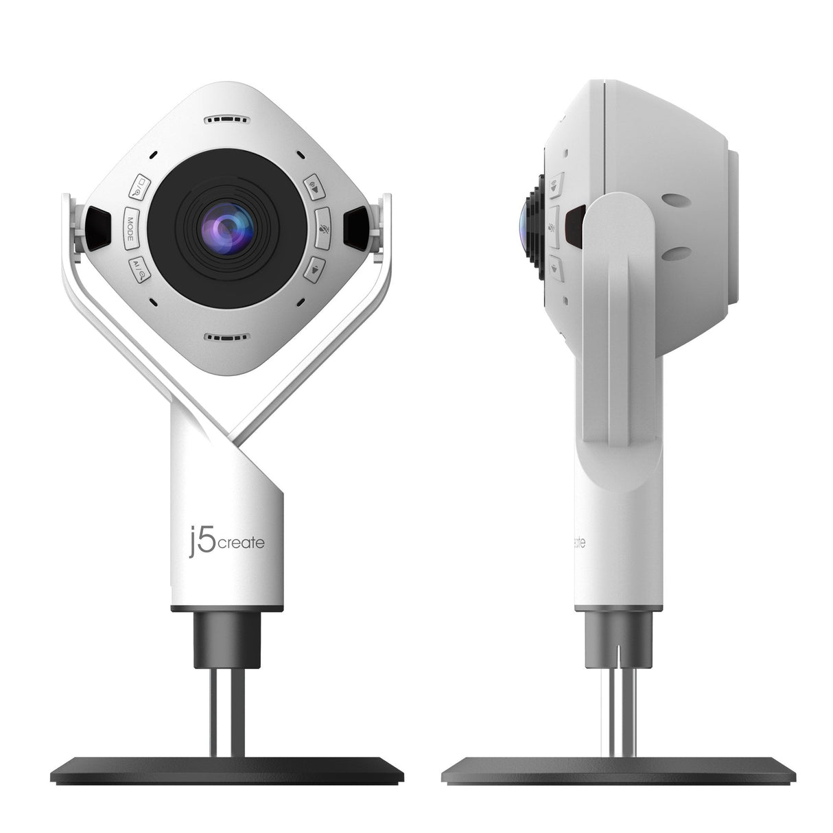 Cámara Web J5create Jvu368 De 360° Alimentada Por Ia Con Altavoz
