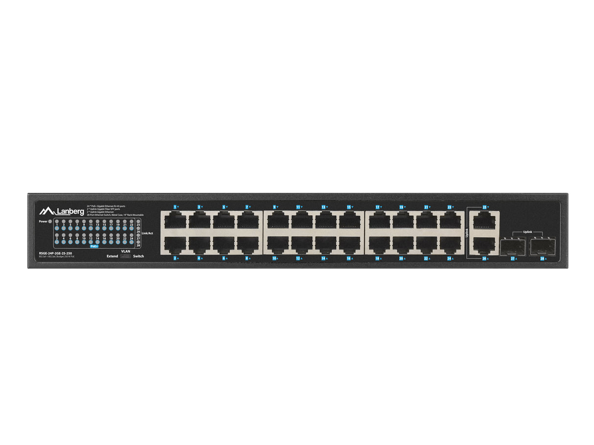 EAN 5901969438680 - Lanberg RSGE-24P-2GE-2S-250 switch No administrado imagen 5