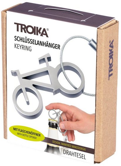 Troika Flaschenöffner Drahtesel