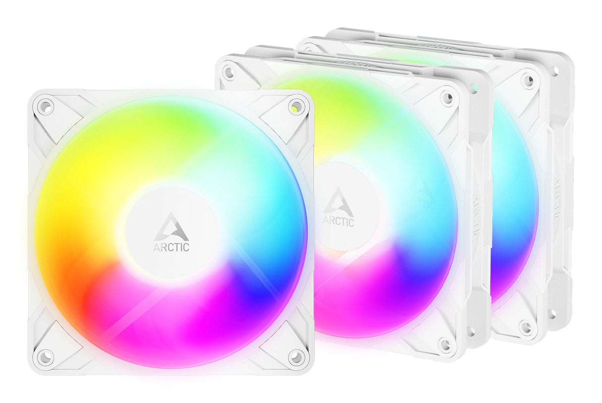 Arctic P12 Pro Reverse Gehã¤Uselã¼fter A-Rgb White 3 Pack Retail
