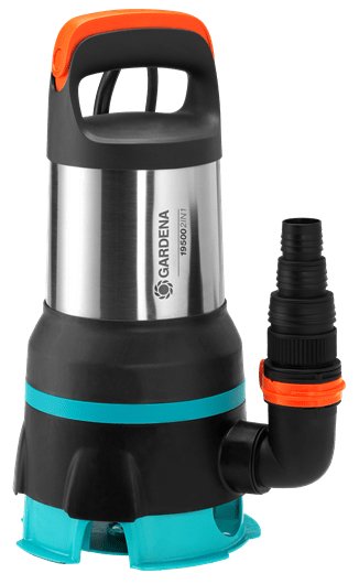 Bomba Sumergible De Agua Limpia/Sucia Gardena 19500 Aquasensor, Bomba Sumergible/De Presión (Negro/Acero Inoxidable, 860 Vatios)