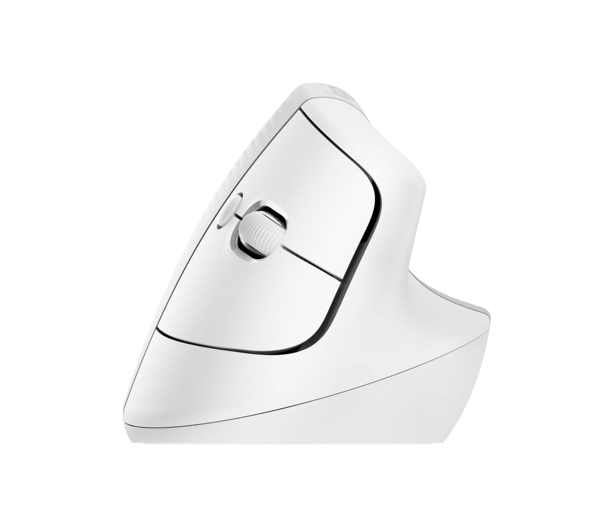 Logitech Raton Inalámbrico 6 Botones Ergonómico, Vertical, Blanco Crudo