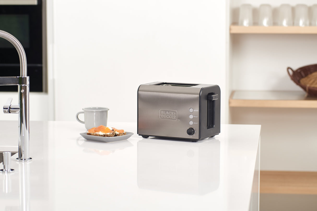 EAN 8432406600065 - Black & Decker BXTO900E tostadora 7 2 rebanada(s) 900 W Negro, Acero inoxidable imagen 9