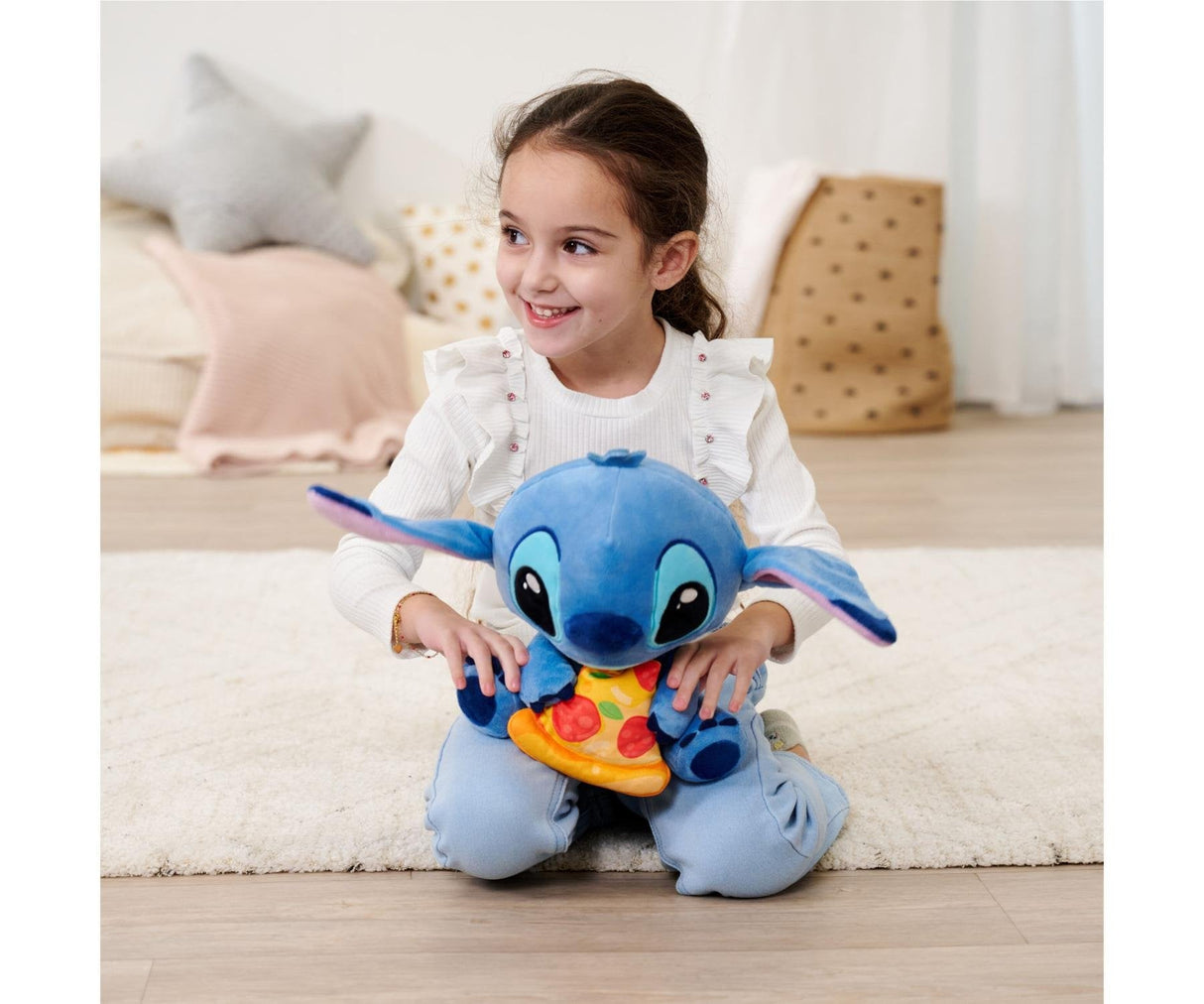 Peluche Stitch Pizza Disney 25cm